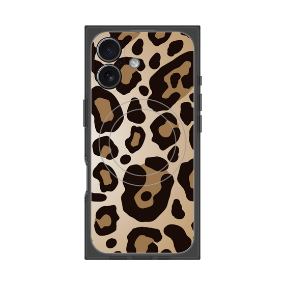 プレミアムスクエアケース with MagSafe［ Leopard - Yellow ］