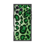 プレミアムスクエアケース with MagSafe［ Leopard - Green ］