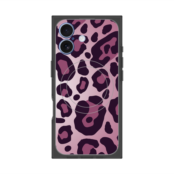 プレミアムスクエアケース with MagSafe［ Leopard - Pink ］