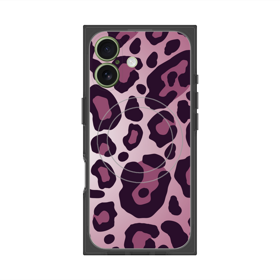 プレミアムスクエアケース with MagSafe［ Leopard - Pink ］