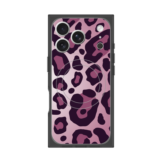 プレミアムスクエアケース with MagSafe［ Leopard - Pink ］