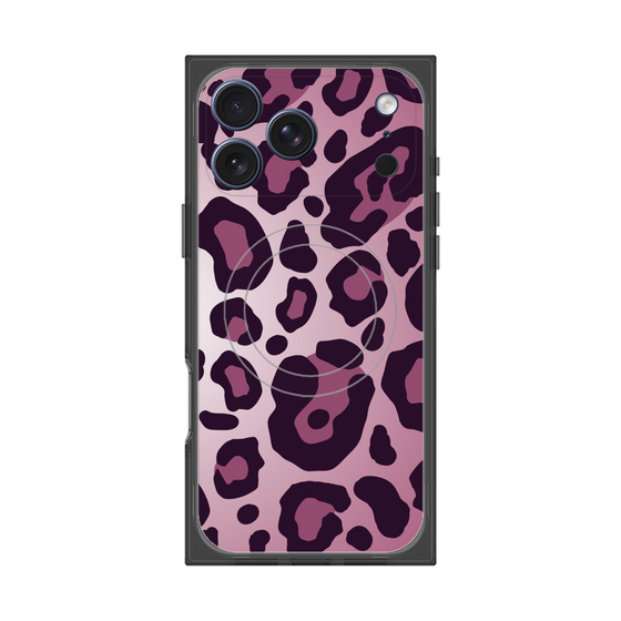 プレミアムスクエアケース with MagSafe［ Leopard - Pink ］