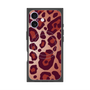 プレミアムスクエアケース with MagSafe［ Leopard - Red ］