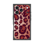 プレミアムスクエアケース with MagSafe［ Leopard - Red ］
