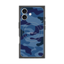 プレミアムスクエアケース with MagSafe［ Camouflage - Blue ］