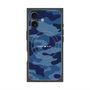 プレミアムスクエアケース with MagSafe［ Camouflage - Blue ］