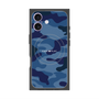プレミアムスクエアケース with MagSafe［ Camouflage - Blue ］