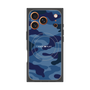 プレミアムスクエアケース with MagSafe［ Camouflage - Blue ］