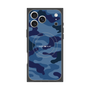 プレミアムスクエアケース with MagSafe［ Camouflage - Blue ］