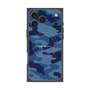 プレミアムスクエアケース with MagSafe［ Camouflage - Blue ］