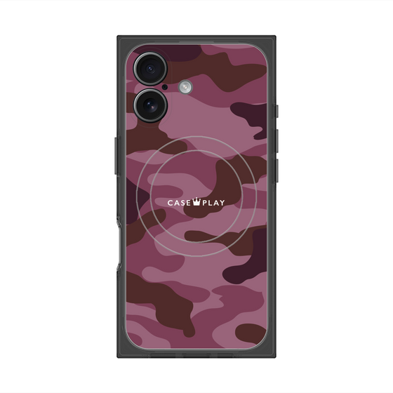 プレミアムスクエアケース with MagSafe［ Camouflage - Pink ］