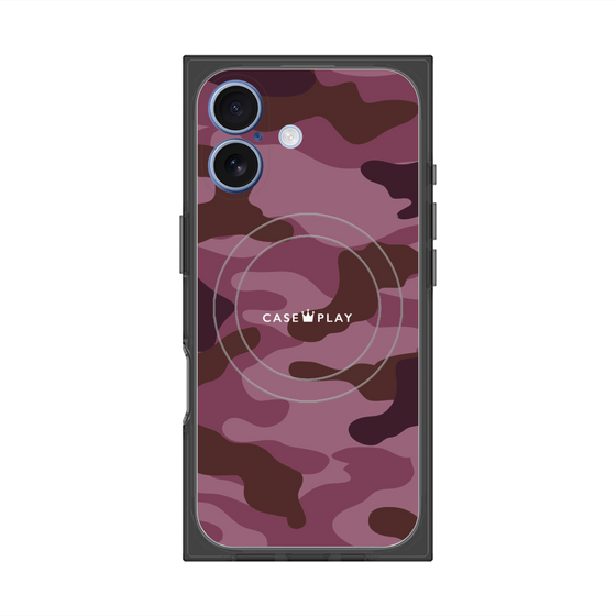 プレミアムスクエアケース with MagSafe［ Camouflage - Pink ］
