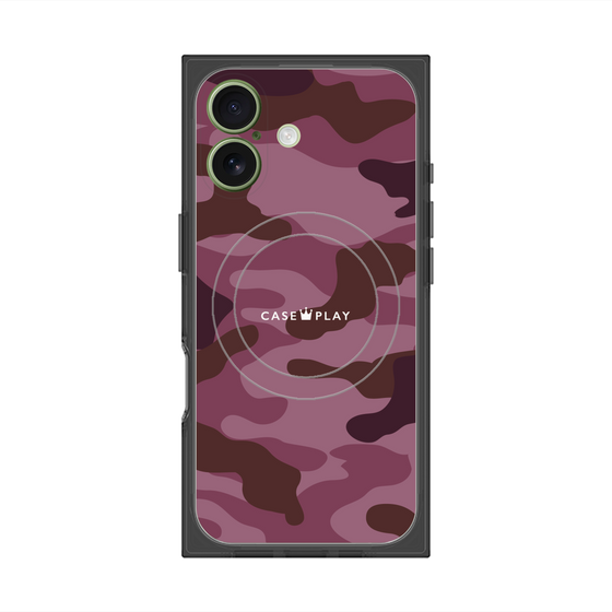 プレミアムスクエアケース with MagSafe［ Camouflage - Pink ］