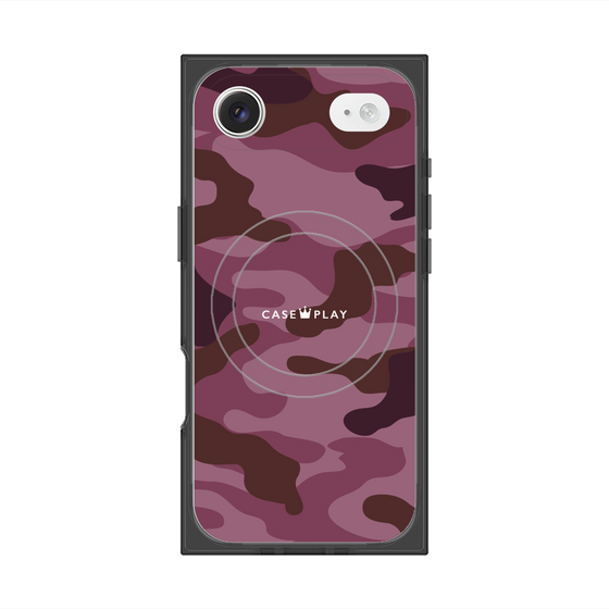 プレミアムスクエアケース with MagSafe［ Camouflage - Pink ］