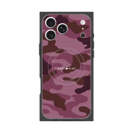 プレミアムスクエアケース with MagSafe［ Camouflage - Pink ］