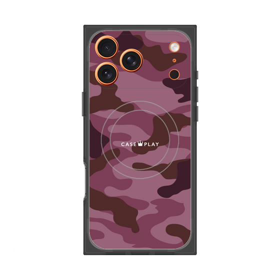 プレミアムスクエアケース with MagSafe［ Camouflage - Pink ］