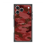 プレミアムスクエアケース with MagSafe［ Camouflage - Red ］