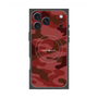 プレミアムスクエアケース with MagSafe［ Camouflage - Red ］