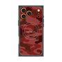 プレミアムスクエアケース with MagSafe［ Camouflage - Red ］