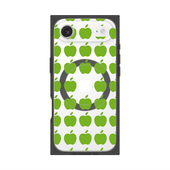 プレミアムスクエアケース with MagSafe［ Apple - Green ］