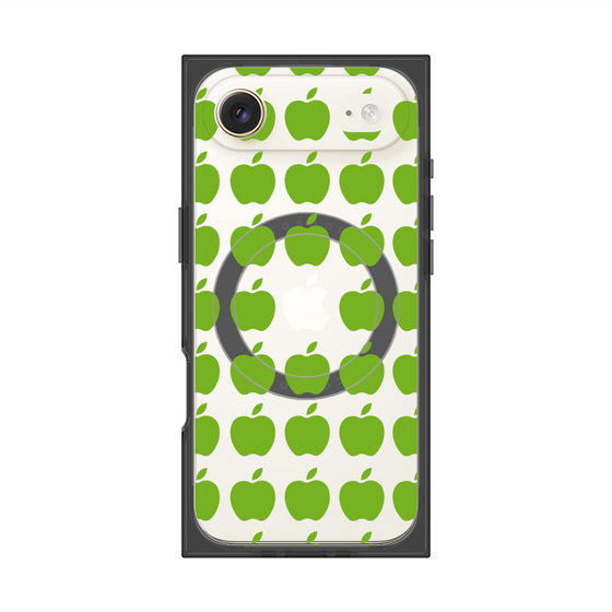 プレミアムスクエアケース with MagSafe［ Apple - Green ］