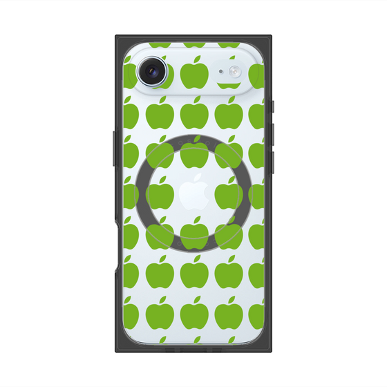プレミアムスクエアケース with MagSafe［ Apple - Green ］