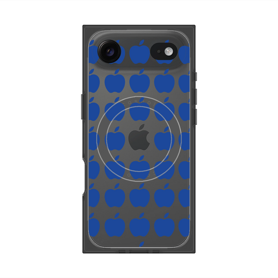 プレミアムスクエアケース with MagSafe［ Apple - Blue ］