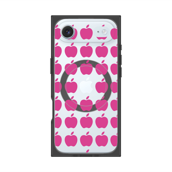 プレミアムスクエアケース with MagSafe［ Apple - Pink ］
