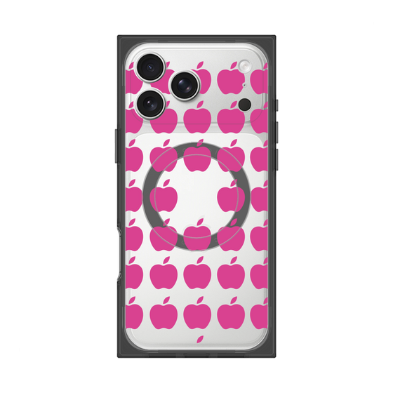 プレミアムスクエアケース with MagSafe［ Apple - Pink ］