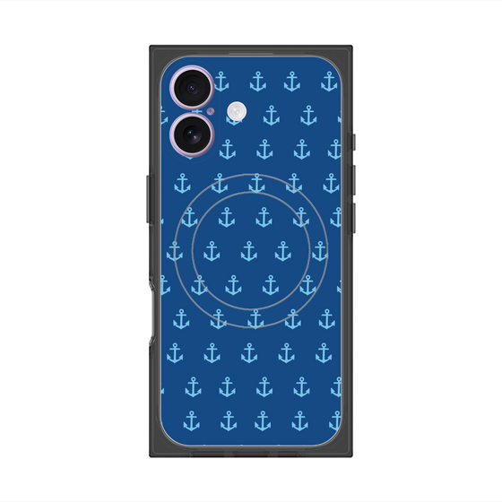 プレミアムスクエアケース with MagSafe［ Anchor - Blue ］