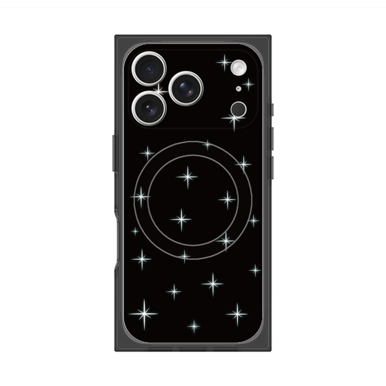 プレミアムスクエアケース with MagSafe［ Glitter - Black ］