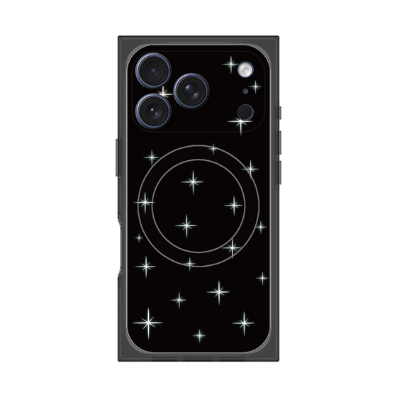 プレミアムスクエアケース with MagSafe［ Glitter - Black ］