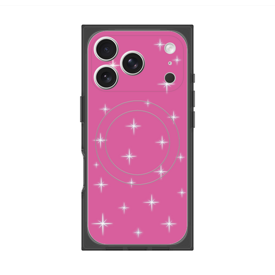 プレミアムスクエアケース with MagSafe［ Glitter - Pink ］