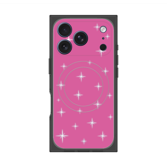 プレミアムスクエアケース with MagSafe［ Glitter - Pink ］