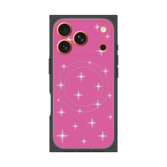 プレミアムスクエアケース with MagSafe［ Glitter - Pink ］