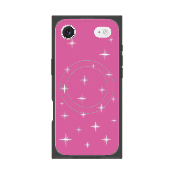 プレミアムスクエアケース with MagSafe［ Glitter - Pink ］