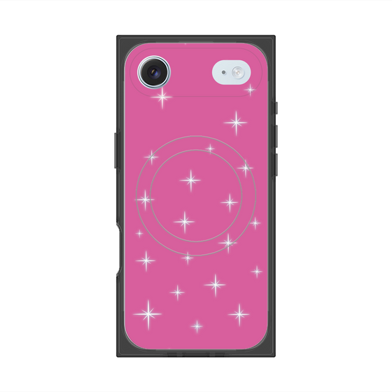 プレミアムスクエアケース with MagSafe［ Glitter - Pink ］