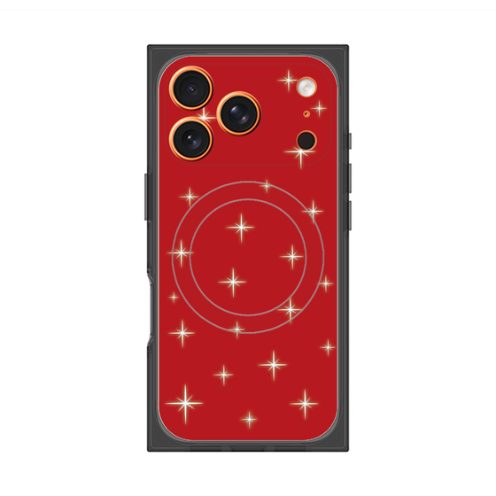 プレミアムスクエアケース with MagSafe［ Glitter - Red ］