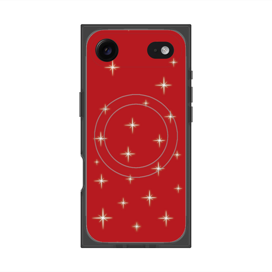 プレミアムスクエアケース with MagSafe［ Glitter - Red ］