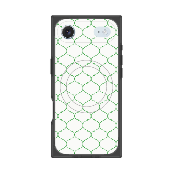 プレミアムスクエアケース with MagSafe［ Moroccan1 -Green ］