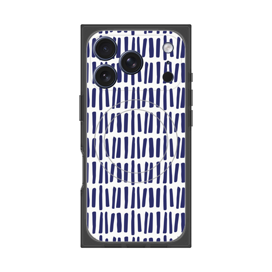 プレミアムスクエアケース with MagSafe［ Nordic - Blue ］