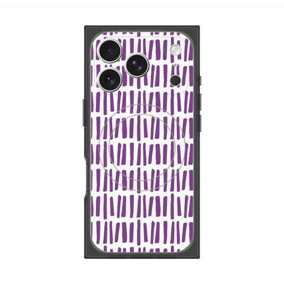 プレミアムスクエアケース with MagSafe［ Nordic - Purple ］