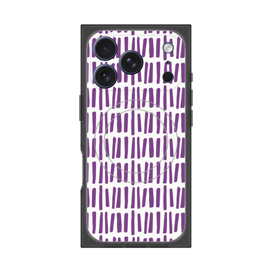 プレミアムスクエアケース with MagSafe［ Nordic - Purple ］