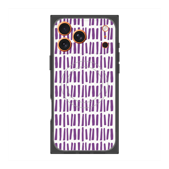 プレミアムスクエアケース with MagSafe［ Nordic - Purple ］