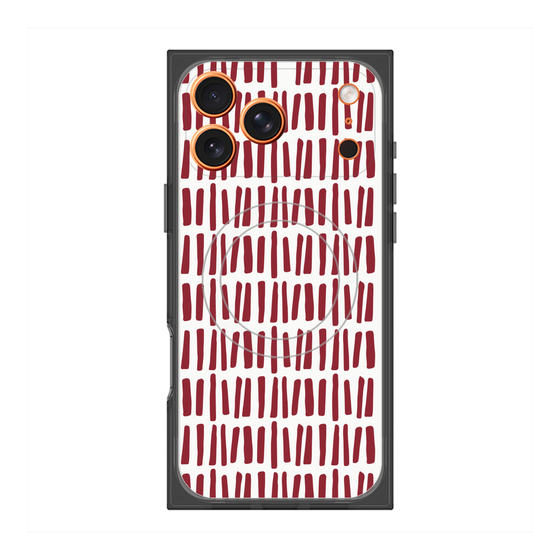 プレミアムスクエアケース with MagSafe［ Nordic - Red ］