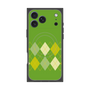 プレミアムスクエアケース with MagSafe［ Nordic Argyle - Green ］
