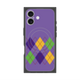 プレミアムスクエアケース with MagSafe［ Nordic Argyle - Purple ］