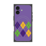 プレミアムスクエアケース with MagSafe［ Nordic Argyle - Purple ］
