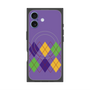 プレミアムスクエアケース with MagSafe［ Nordic Argyle - Purple ］
