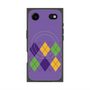 プレミアムスクエアケース with MagSafe［ Nordic Argyle - Purple ］